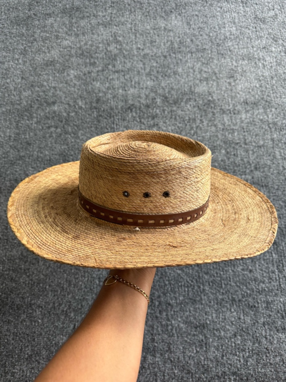Sahuayo Micoachan Straw Hat Ladies Size 56 SMALL - Picture 3 of 8